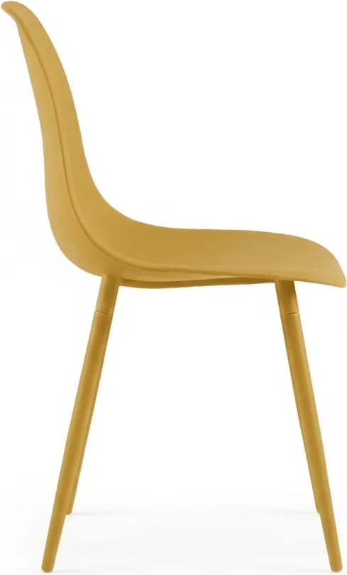 Étkezőszék OSAKA műanyag, mustársárga