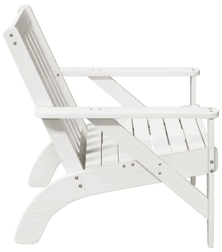 Kerti adirondack székek 2 db fehér 75x77x77 cm tömör fa fenyőfa