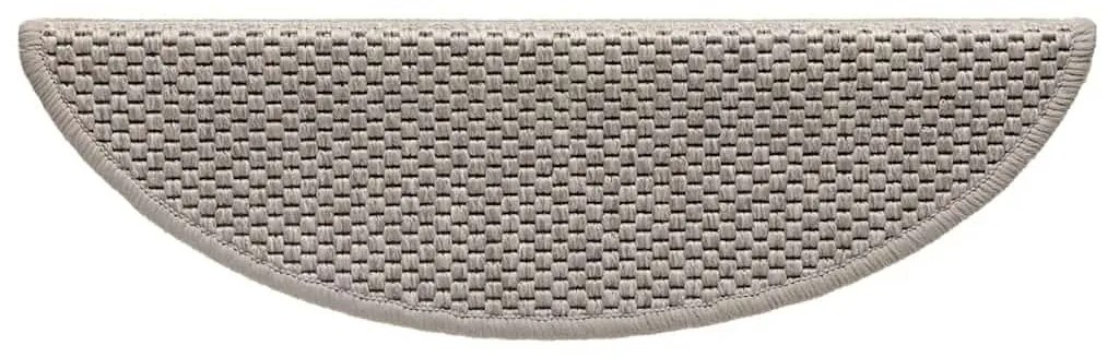 15db szizál hatású ezüst színű öntapadó lépcsőszőnyeg 56x17x3cm