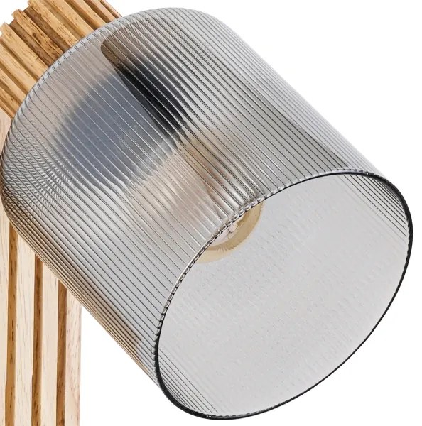 Brilagi - HYGGE falra szerelhető spotlámpa 1xE14/15W/230V fa/füstszínű