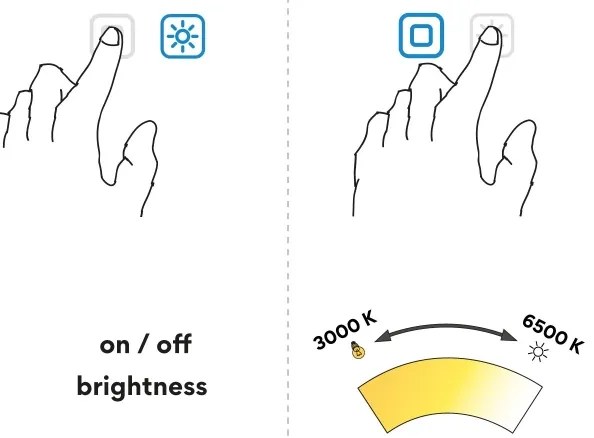 NIMCO ZP 13001VX - LED Fürdőszobai tükör háttérvilágítással 3000-6500K 70x50 cm IP44