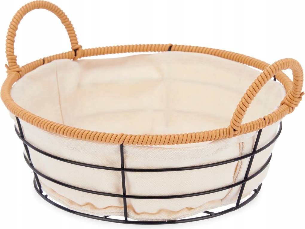 Tároló Kosár Kerek Fogantyúkkal Univerzális Kosár