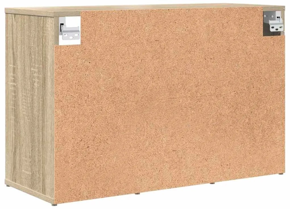 Cipősszekrény polcokkal sonoma tölgy 77.5 x 30 x 51 cm Faanyag