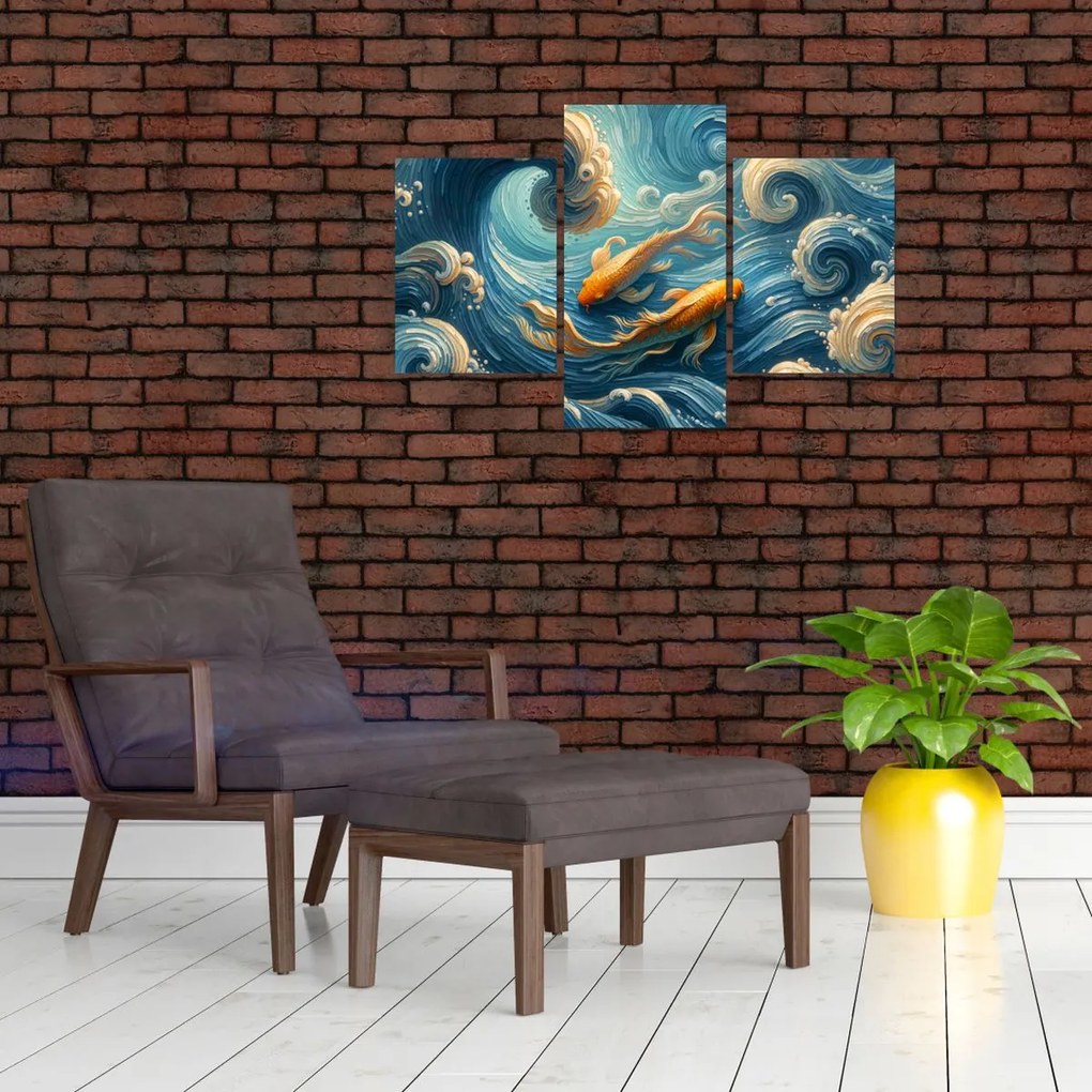 Kép - Aranyhalak (90x60 cm)