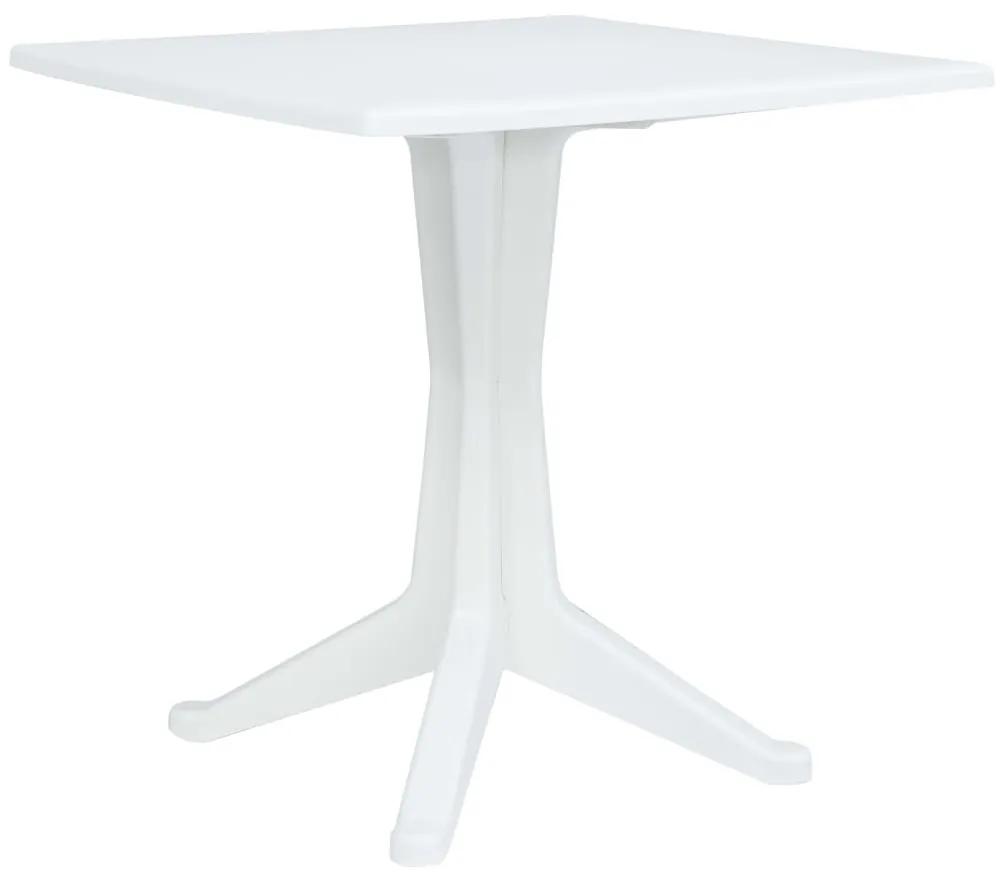 vidaXL fehér műanyag kerti asztal 70 x 70 x 71,7 cm