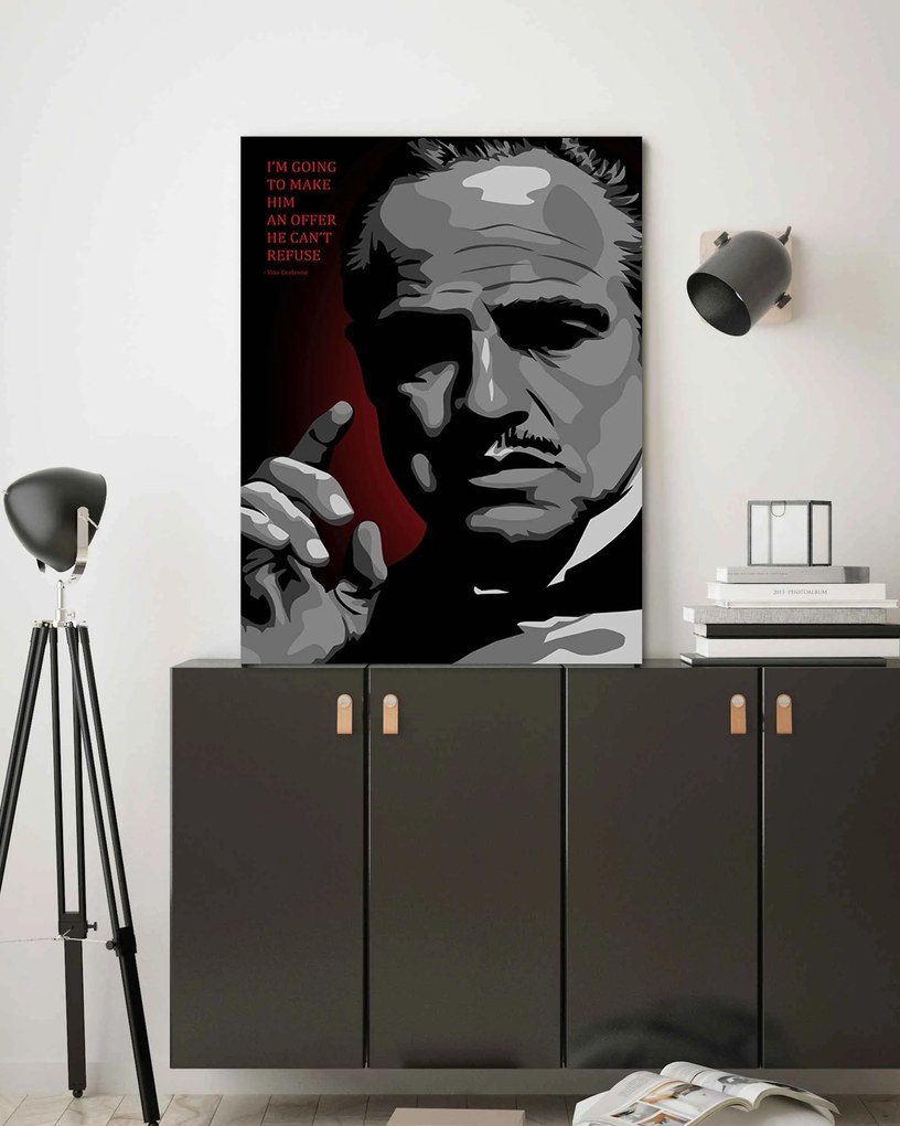 Gario Vászonkép Keresztapa, Vito Corleone - Nikita Abakumov Méret: 80 x 120 cm