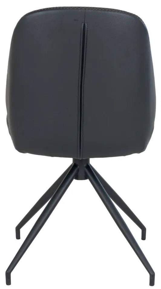 Monte Carlo forgó étkezőszék ecobőr fekete