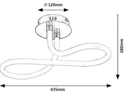 Rabalux 71008 - IRELIA LED mennyezeti lámpa 23W 230V 4000K
