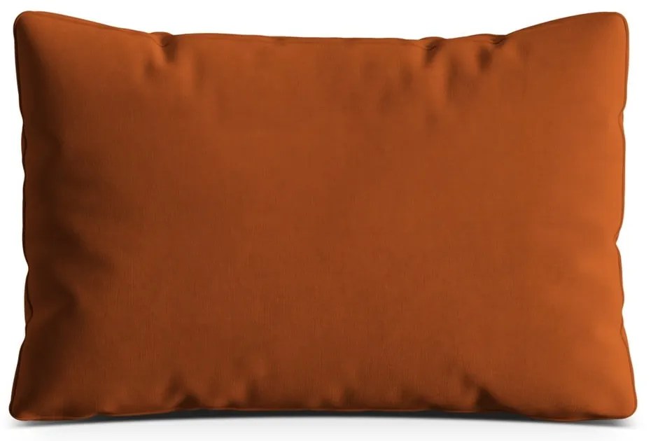 Terrakotta színű bársony párna kanapéra Kemi – Cosmopolitan Design