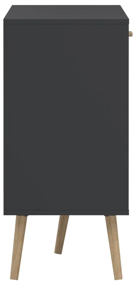 Antracitszürke alacsony komód 149x82 cm Bodo – Tvilum