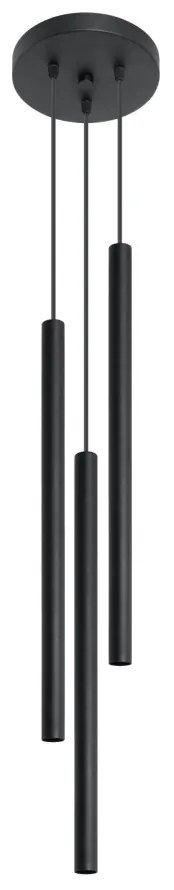 SOLLUX SL-0471 PASTELO Többágú Függesztett Lámpa Fekete G9 IP20