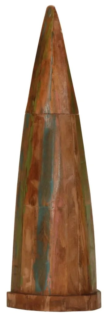 tömör újrahasznosított fa csónakszekrény 39 x 27 x 127 cm