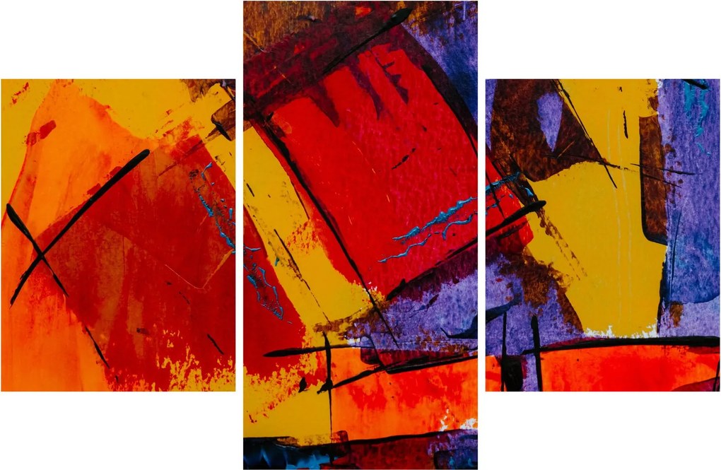 Absztrakciós kép (90x60 cm)