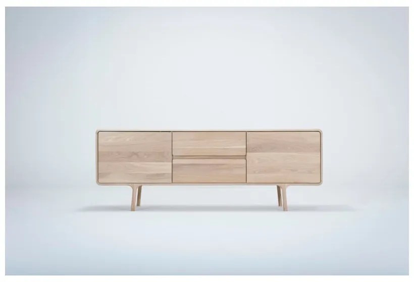 Fawn tömör tölgyfa TV állvány - Gazzda