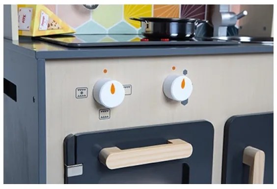 Janod - Fa konyha LED MOZAIC tábla 2xLR6 elemmel