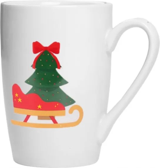 Karácsonyi bögre Mikulás Mikulásnapi Ünnepi Ajándék Fehér