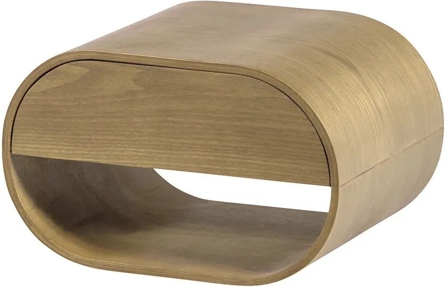 Natúr színű többszintes fali polc 39 cm Momo – WOOOD