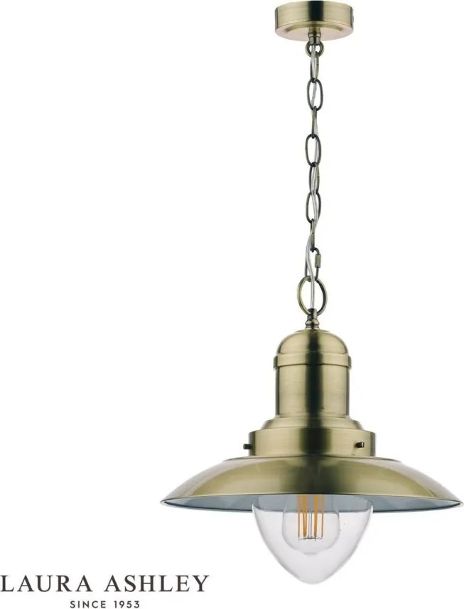 LAURA ASHLEY 3727705-Q CORBRIDGE Függesztett Lámpa Antik Sárgaréz E27 IP20