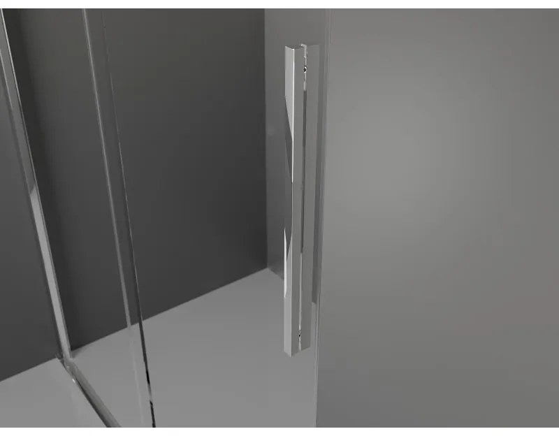 Mexen Velar L, tolózuhanyajtó nyitáshoz 90 cm, 8 mm átlátszó üveg, króm, 871-090-003-01-01