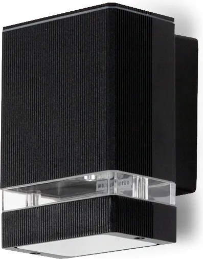 Kültéri Fali Lámpa Kerti Fali Homlokzati GU10 Fekete