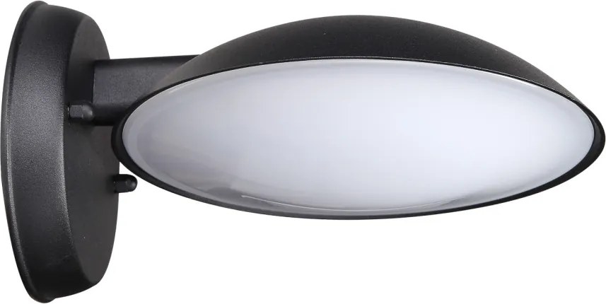 ITALUX 6691-BK-9 PIOMBINO Modern Kültéri Fali Lámpa Fekete LED IP44