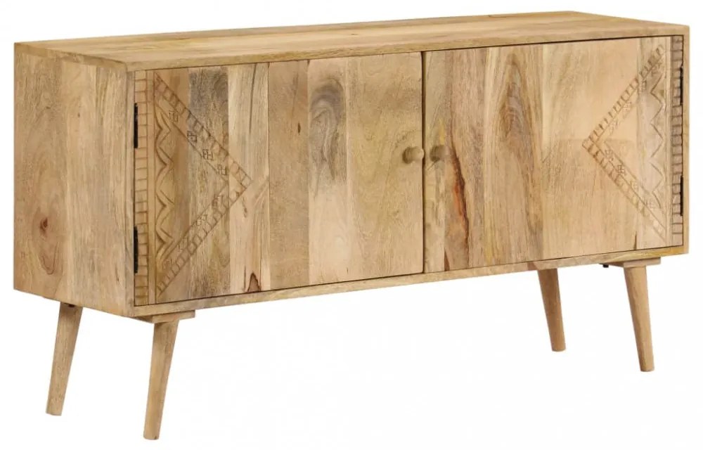 tömör mangófa tálalószekrény 110 x 30 x 60 cm