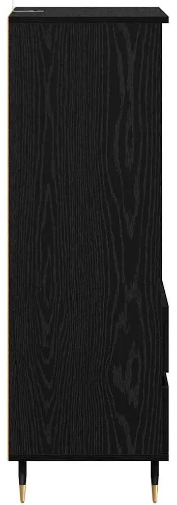 Magasfiú fiókkal Fekete tölgy 40 x 36 x 110 cm Faanyag