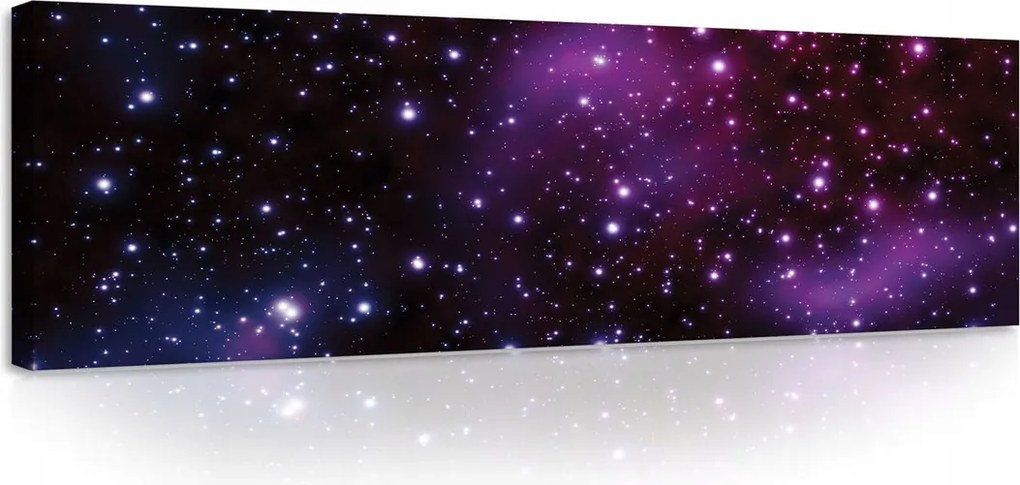 Vászonkép 145x45 Kozmosz galaxis csillagok köd univerzum tér égbolt