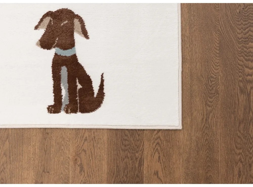 Elefántcsont színű gyerek szőnyeg 80x150 cm Dogsie Pearl – FD