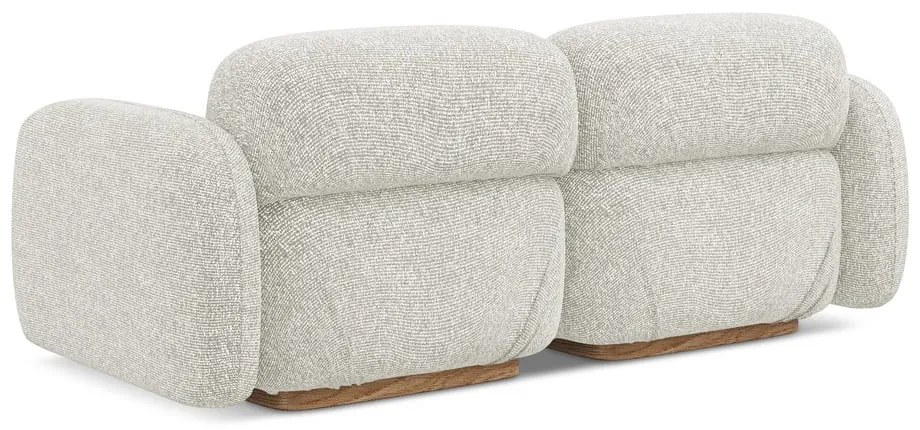 Krémszínű moduláris kanapé 190 cm Ailani – Makamii