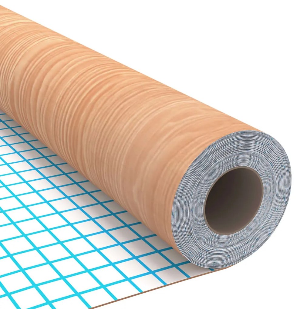 2 db juharszínű öntapadó PVC ajtófólia 210 x 90 cm