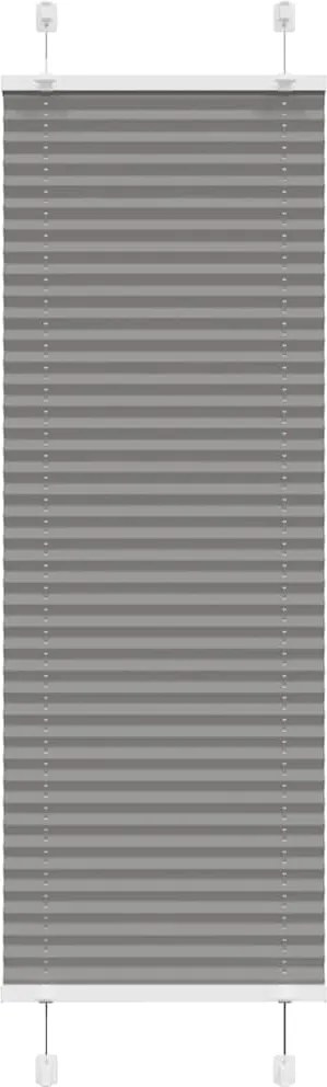 vidaXL pliszírozott redőny antracit 50x150 cm szövetszélesség 49,4 cm