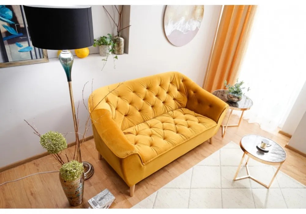 Delia ll 60cm Dohányzóasztal Márvány - Arany