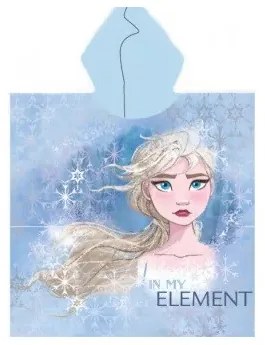Disney Jégvarázs Element strand törölköző poncsó 55x110 cm (Fast Dry)