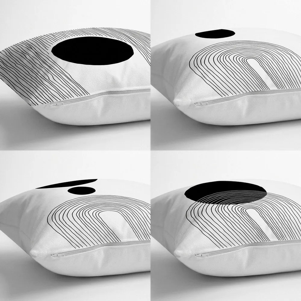 Párnahuzat szett 4 db-os 43x43 cm Simple Arch – Minimalist Cushion Covers