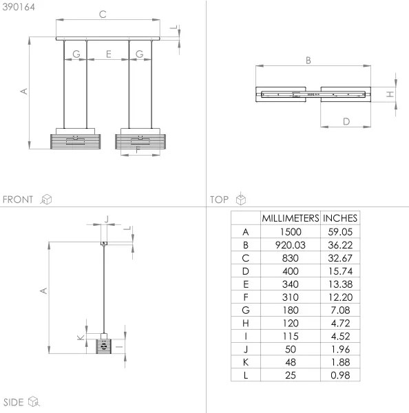Eglo 390164 - Csillár zsinóron CIDRAZ 4xE27/40W/230V fekete/barna