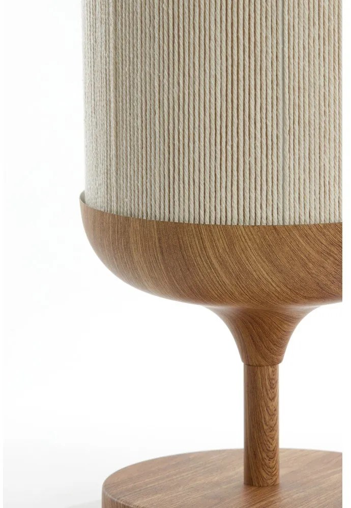 Natúr színű asztali lámpa textil búrával (magasság 50 cm) Dania – Light &amp; Living