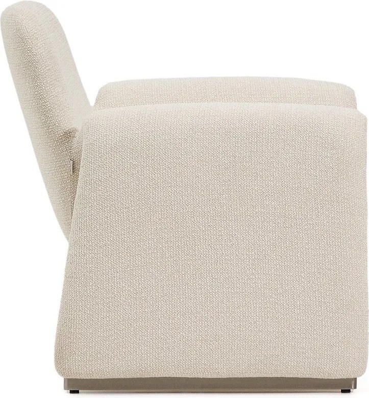 Bézs zsenília fotel Melvia – Kave Home