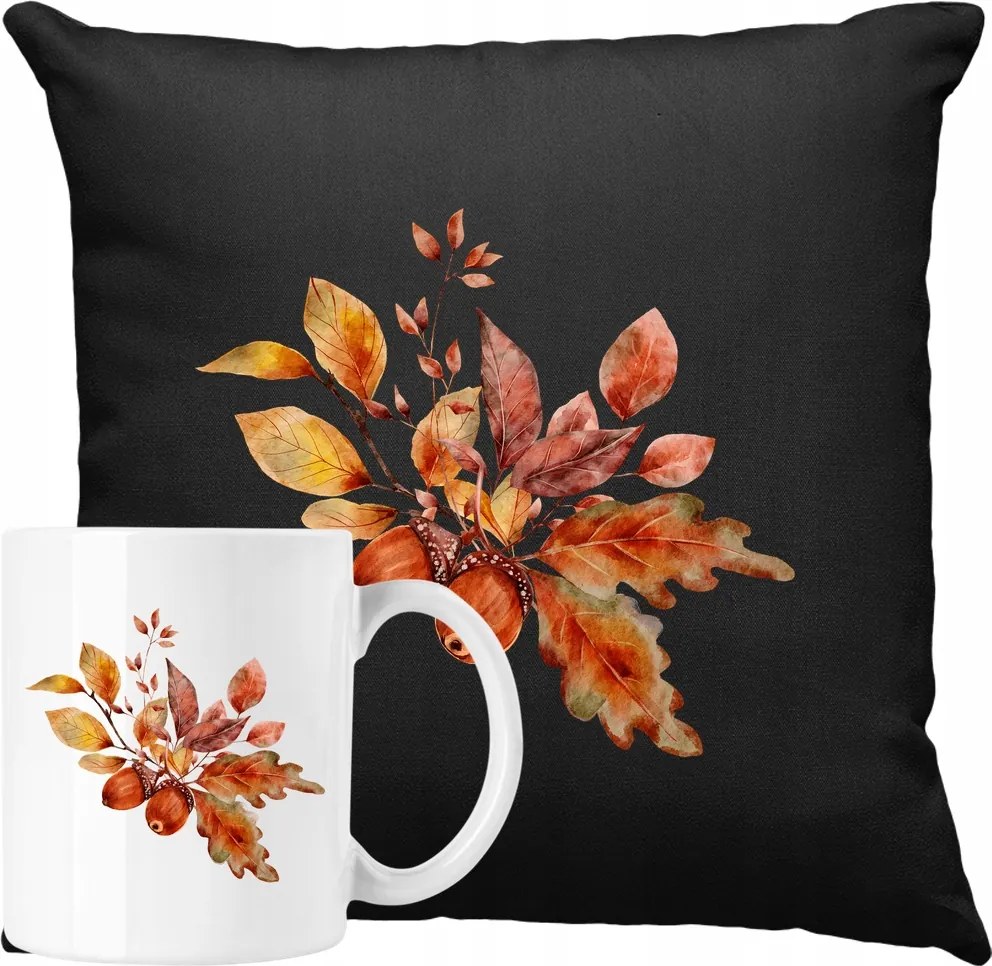 Bögre Szett Párna Makk Őszi Ajándék Ötlet