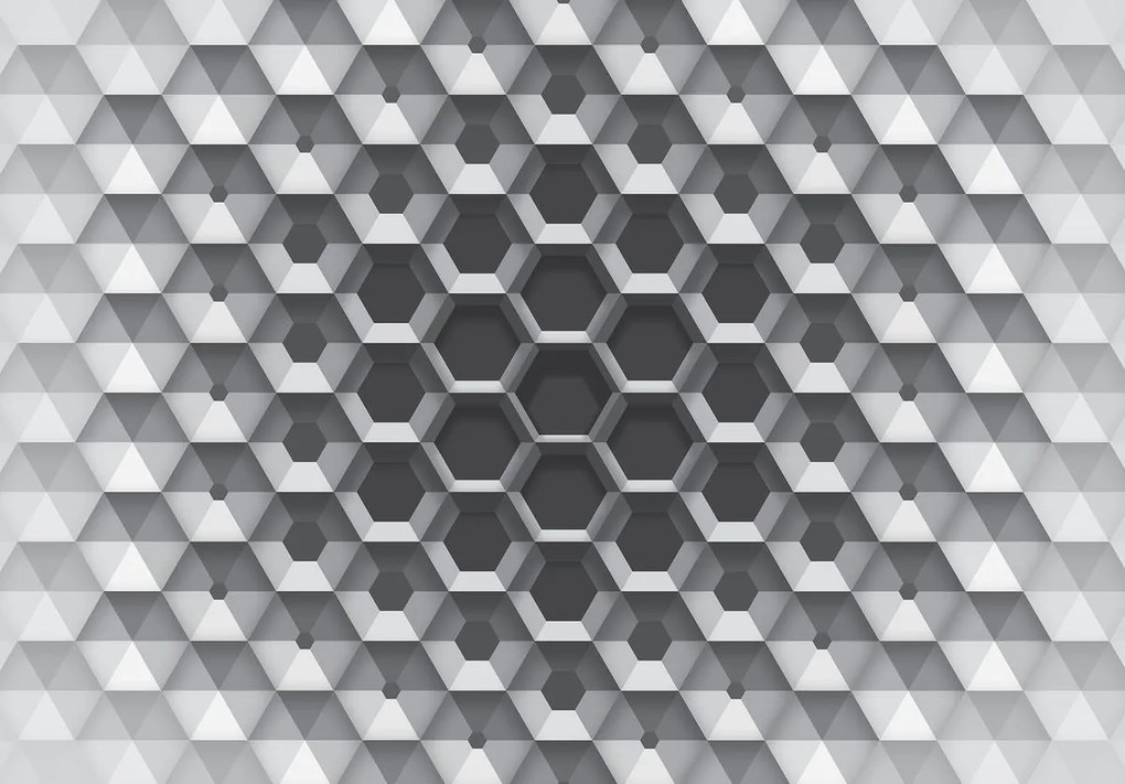 Fotótapéta - 3D hatszögek (152,5x104 cm)