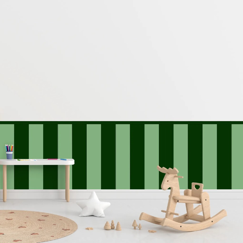 PIPPER. Textil öntapadó tapéta - Egy téglalap - Palack zöld színű Méret: 60cm, Szín: Kombináció