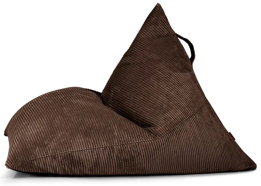 Sötétbarna kordbársony babzsákfotel Razz – SLOWDOWN