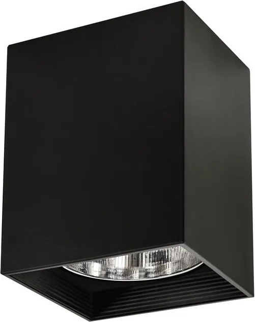 POLUX 307804 JUPITER Kocka Mennyezeti Lámpa Fekete E27 IP20