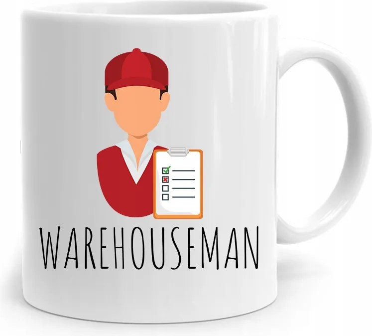 Ajándék Bögre Warehauseman Raktárosnak, fényképes nyomattal