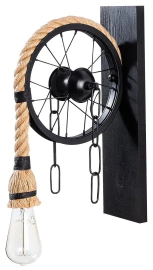 Fali lámpa EREBOS 1xE27/40W/230V fekete/barna