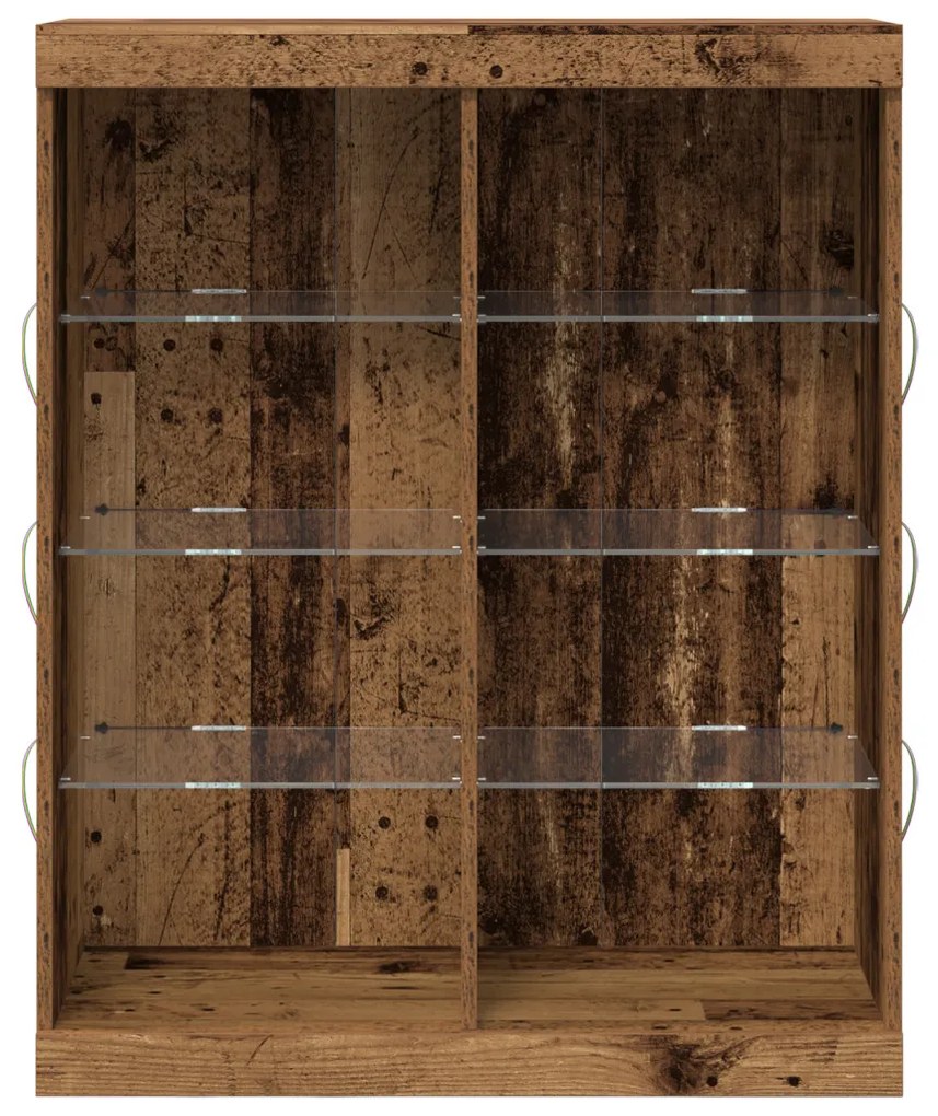 Old Wood Tálalószekrény LED világítással 41x37x100 cm