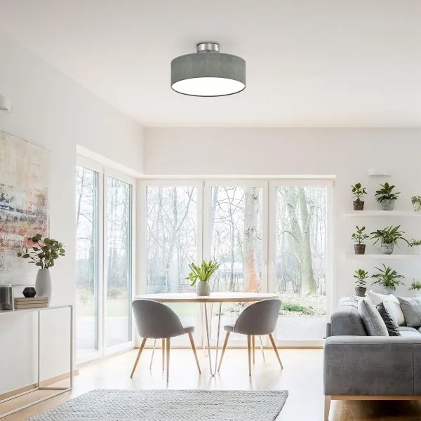 Briloner 3375-024 - Mennyezeti lámpa 1xE27/40W/230V átm. 30 cm szürke