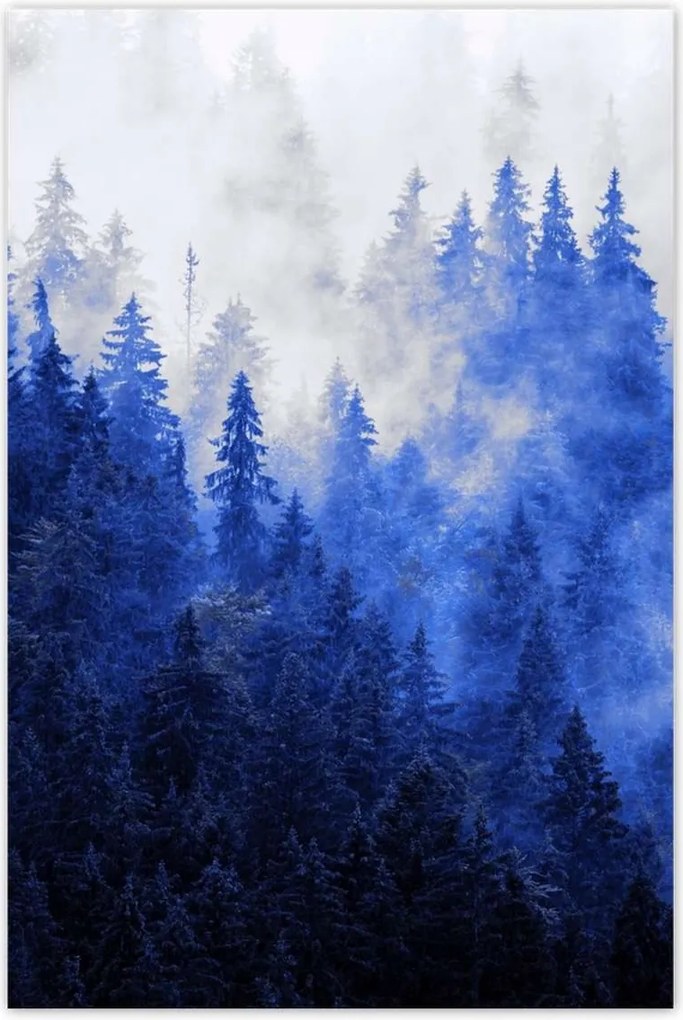 Fotótapéták 122x184 Kék táj Hegyek