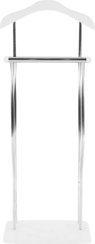 Fogas, néma szolga, króm + fehér, ELIAS