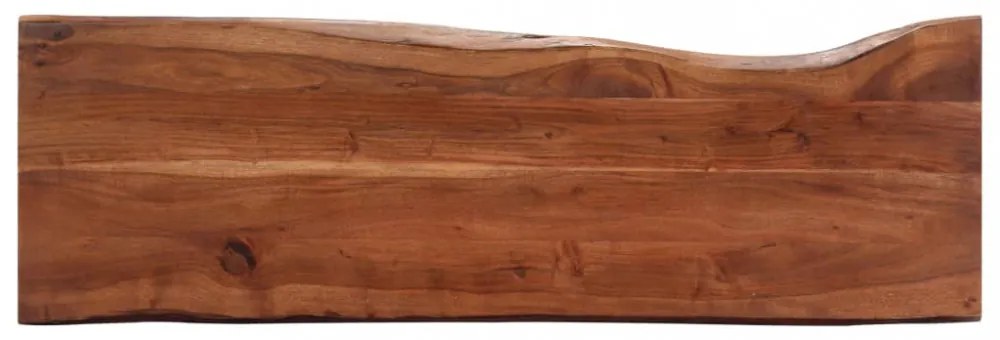 tömör akácfa és vas tálalóasztal 115 x 35 x 76 cm